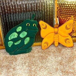 Vintage kitchen pot coasters